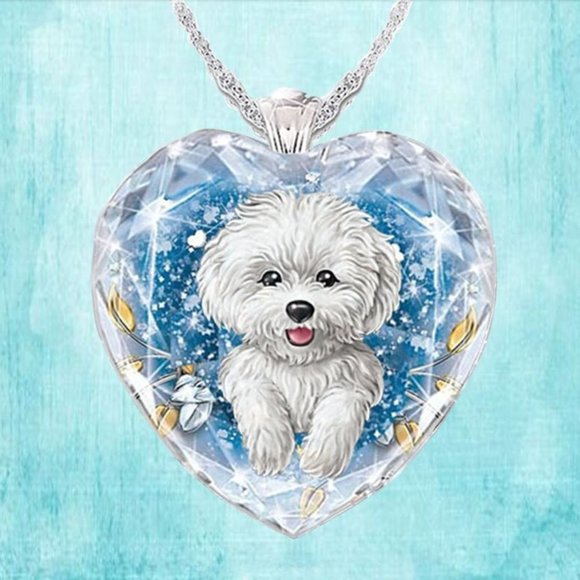 Maltese Heart Necklace - Picture 3 of 4